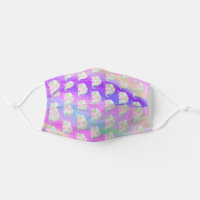 Pink Unicorn Glitter Bright Multi-Color Cloth Face Mask