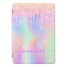 Pink unicorn glitter drips iridescent rose gold iPad pro cover Pink unicorn glitter drips iridescent rose gold iPad pro cover