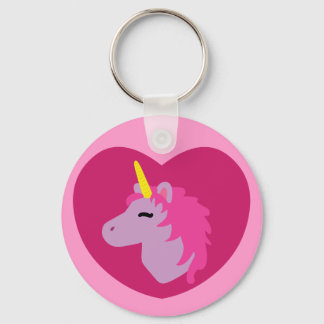 Pink Unicorn Keychain