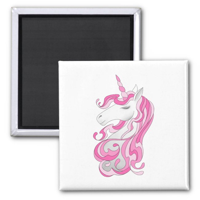 Pink Unicorn Magnet