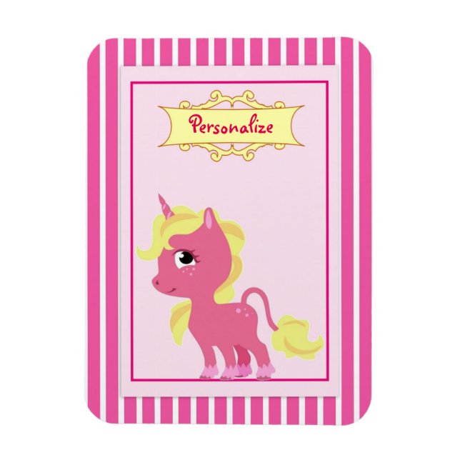 "Pink Unicorn" Magnet (Vertical)