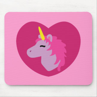 Pink Unicorn Mouse Pad