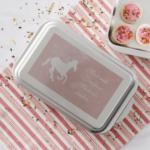 Pink Unicorn Personalized Cake Pan