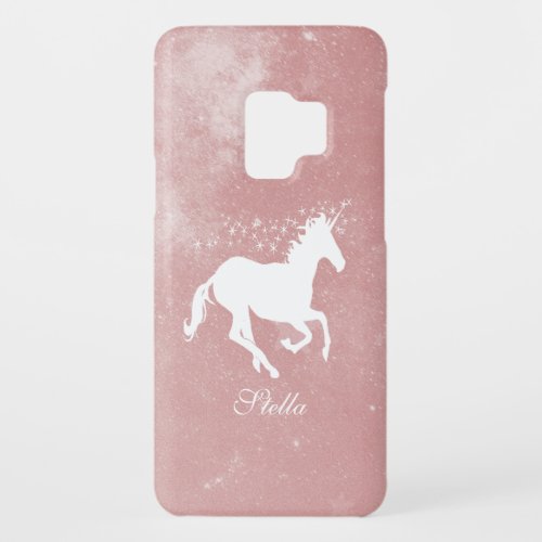 Pink Unicorn Personalized Case_Mate Samsung Galaxy S9 Case