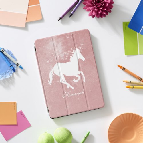 Pink Unicorn Personalized iPad Pro Cover