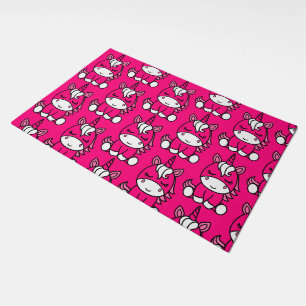 Pink Unicorn Pony Doormat