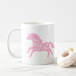 Pink Unicorn Silhouette Magic Inside Of You Quote Coffee Mug