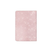 Pink  Unicorn Sparkle Princess Monogram Name Passport Holder (Back)