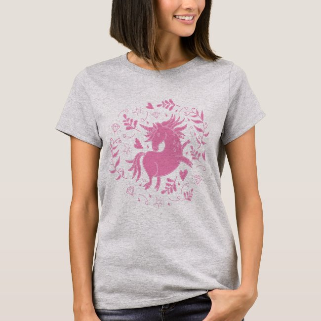 Pink Unicorn T-Shirt