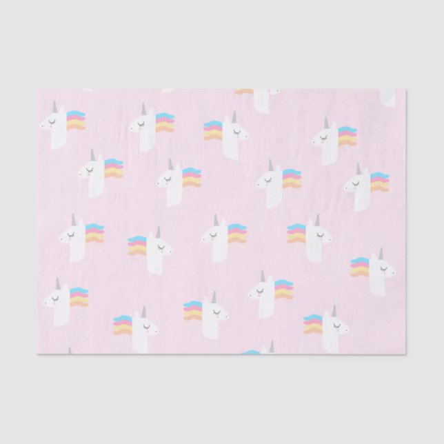 Pink Unicorn Tissue Paper (Front)