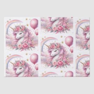 Pink Unicorn  Tissue Paper