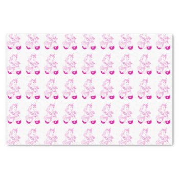 Pink Unicorn Tissue Paper by firockdesigns at Zazzle