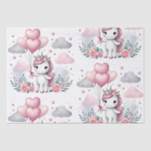Pink Unicorn Tissue Paper