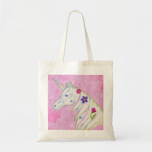 Pink Unicorn tote bag