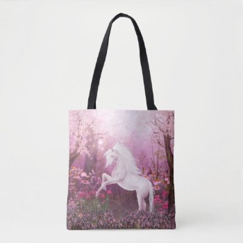 Pink Unicorn Tote Bag by deemac1 at Zazzle
