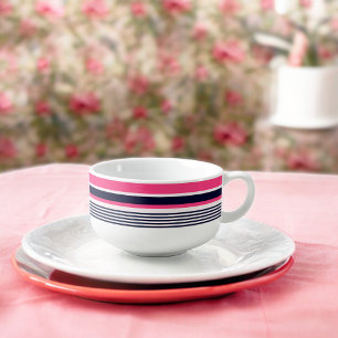 Pink Uniform Stripes Soup Mug