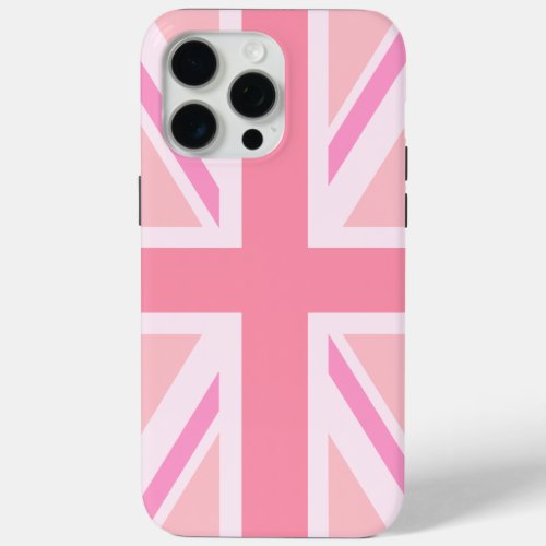 Pink Union JackFlag iPhone 15 Pro Max Case