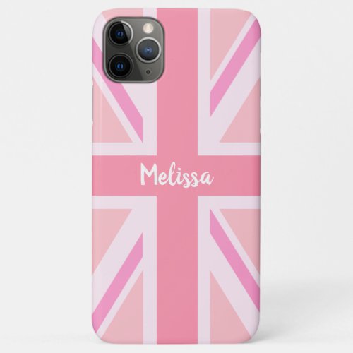 Pink Union JackFlag Customized iPhone 11 Pro Max Case