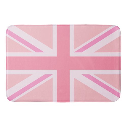 Pink Union JackFlag Design Bathroom Mat