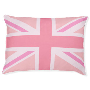 Pink Union Jack/Flag Design Pet Bed