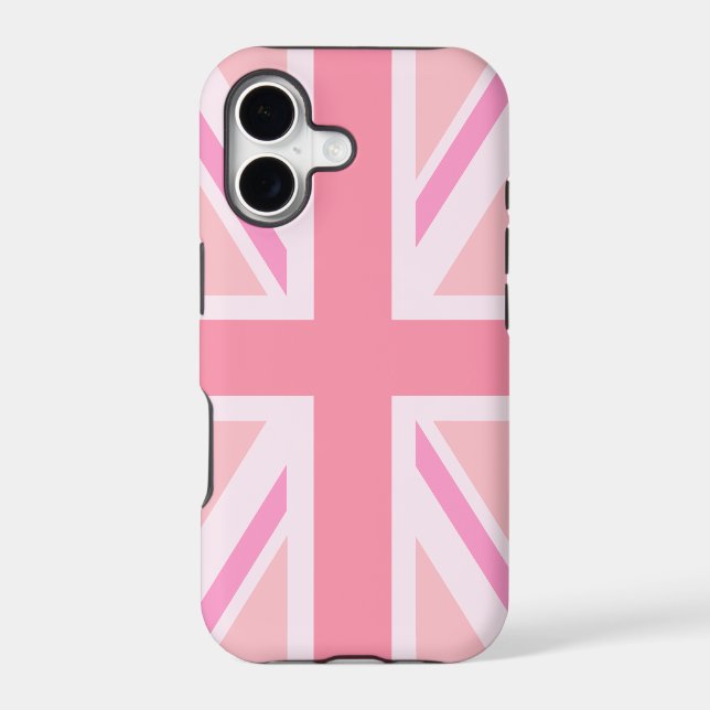 Pink Union Jack/Flag iPhone Case (Back)