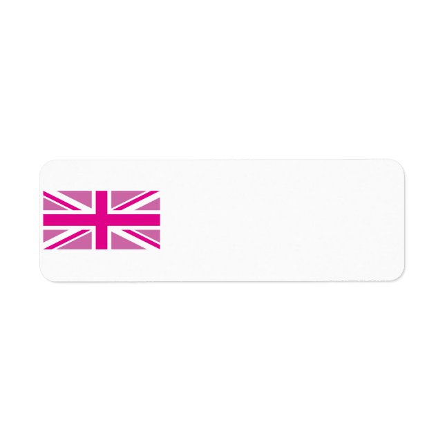 Pink Union Jack Label (Front)