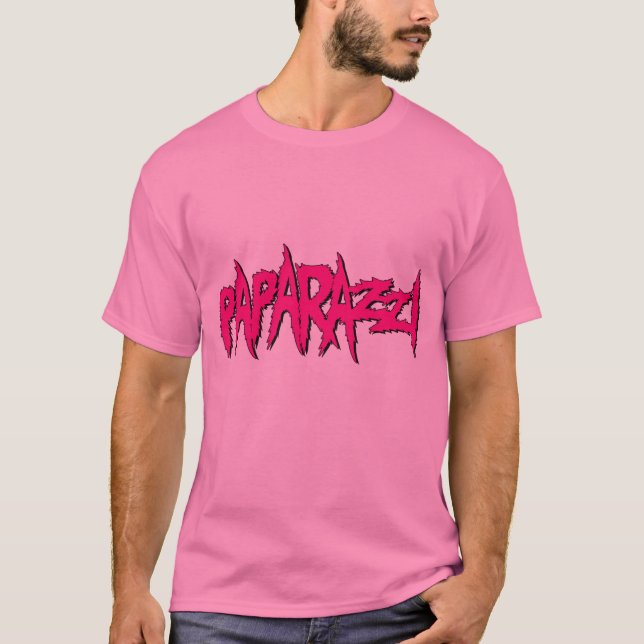 Pink Unisex Paparazzi Graphic Tee (Front)