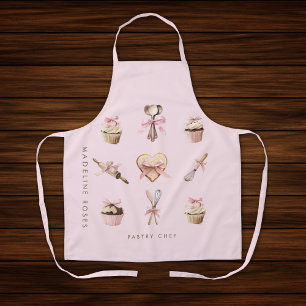 Pink Utensils & Cupcake Baker Apron