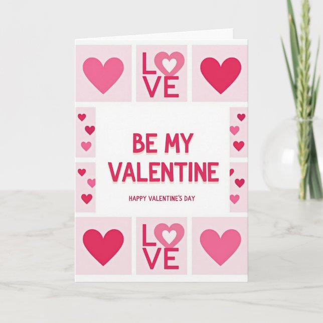 Pink Valentine Card (Front)