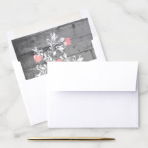 Pink Valentine Hearts Tree Envelope Liner