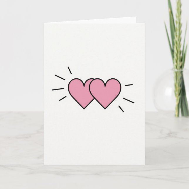 Pink Valentine Love Card (Front)