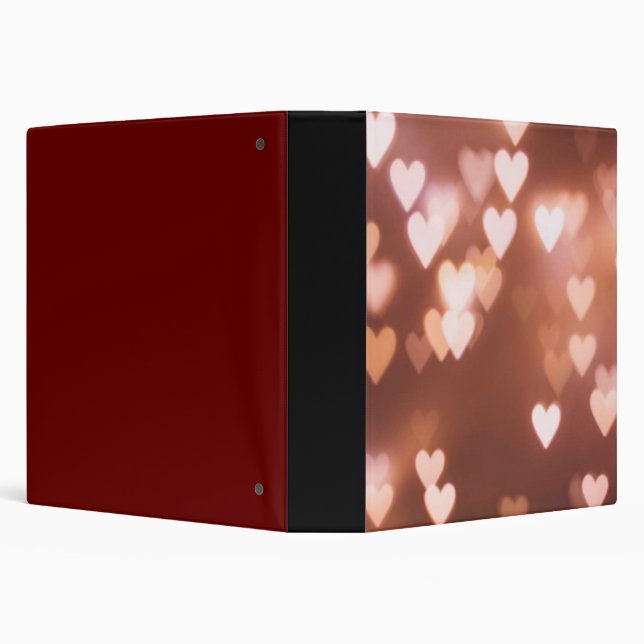 PINK VALENTINE"S DAY HEARTS 3 RING BINDER (Background)