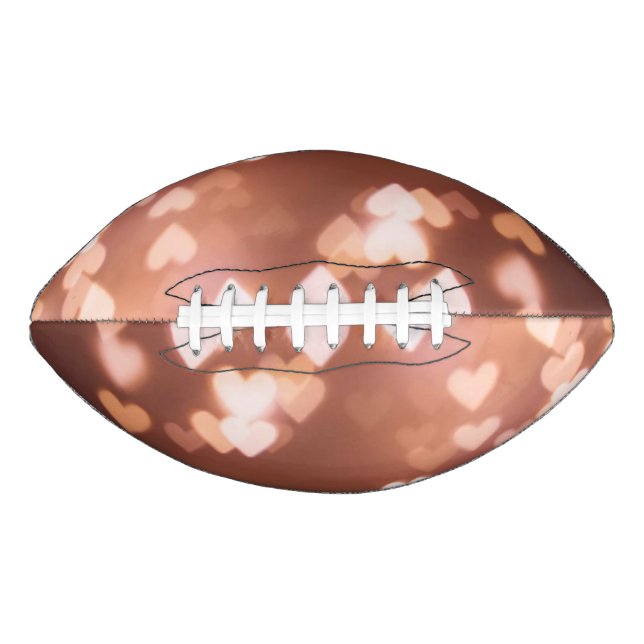 PINK VALENTINE"S DAY HEARTS FOOTBALL (Front)
