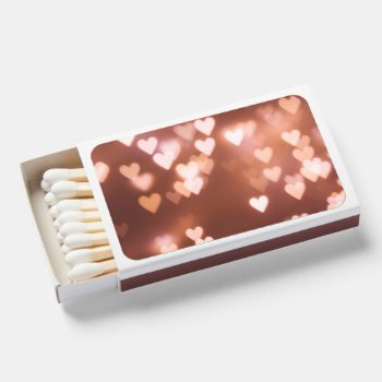 Pink Valentine"s Day Hearts Matchboxes by Awesoma at Zazzle