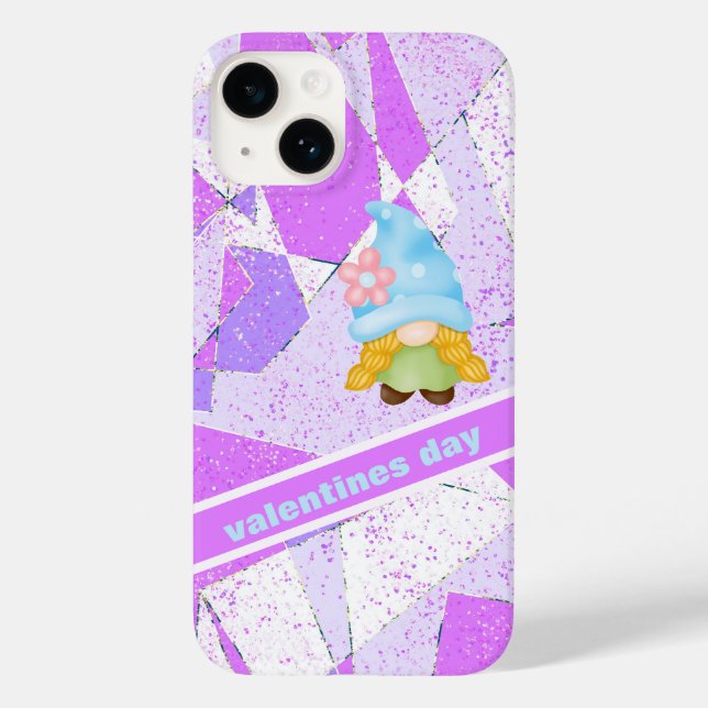 pink valentines day iPhone case (Back)