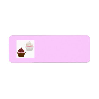 PINK VANILLA CHOCOLATE CUPCAKES SPRINKLES BAKING B LABEL
