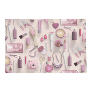 Pink Vanity Table Placemat
