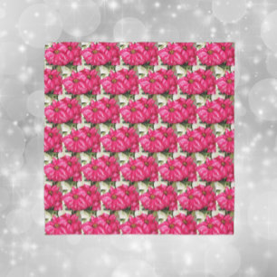 Pink Variegated Poinsettias Pattern Holiday Scarf