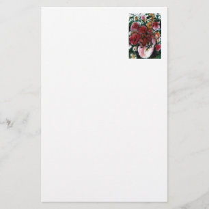 "Pink Vase" Floral Stationery