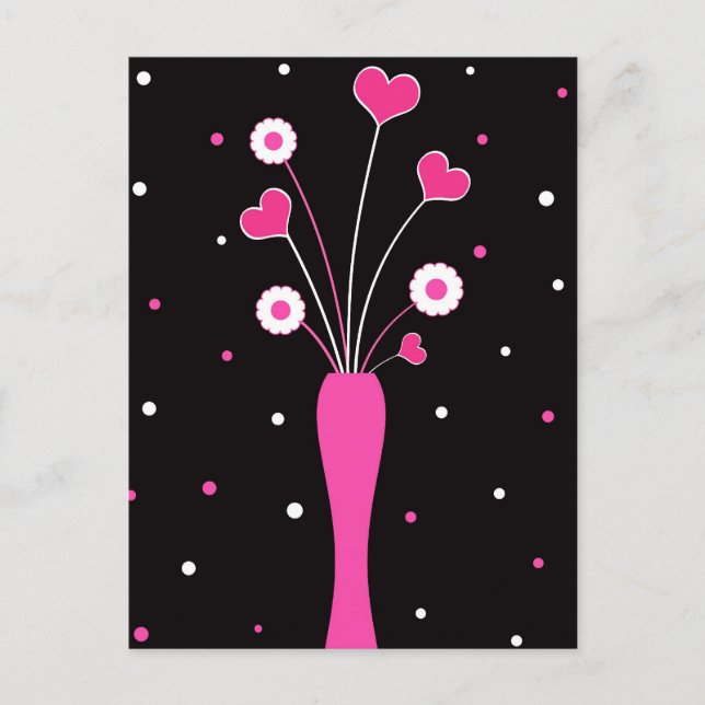 Pink vase - Postcard (Front)