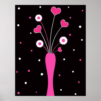Pink vase - Poster