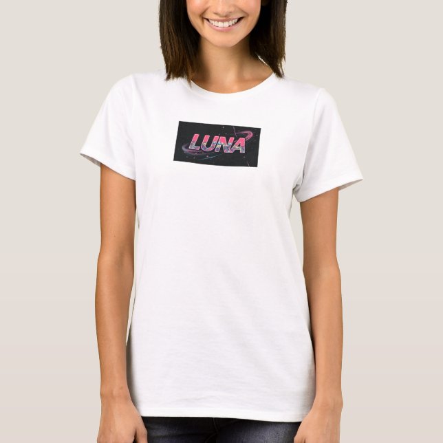 Pink Vert Luna T-Shirt (Front)