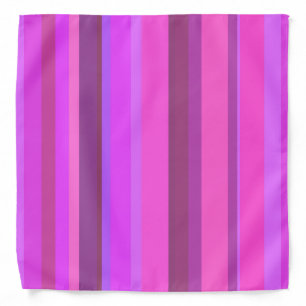 Pink vertical stripes bandana