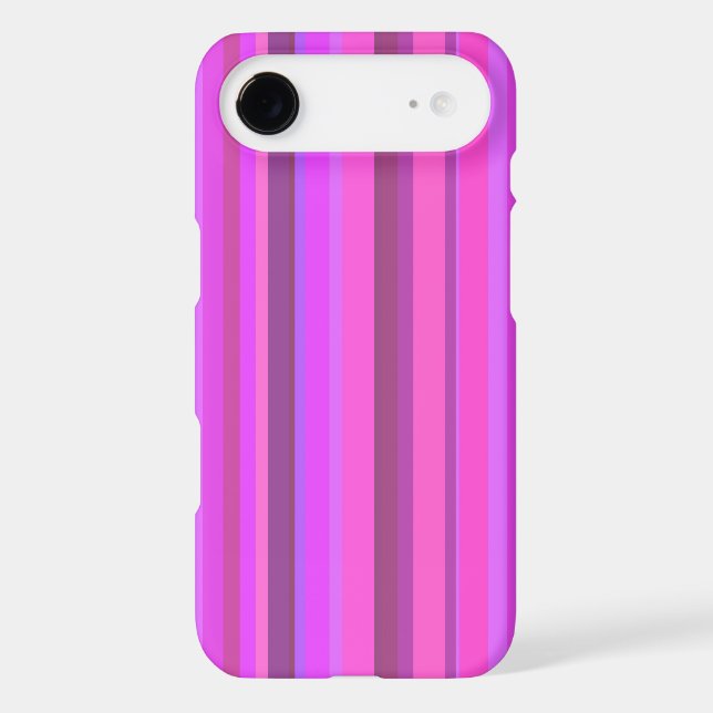 Pink vertical stripes Case-Mate iPhone case (Back)