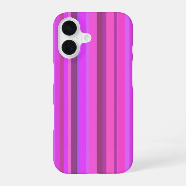 Pink vertical stripes iphone case (Back)