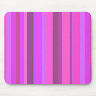 Pink vertical stripes mouse pad