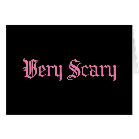 Pink Very Scary Cards (Front Horizontal)
