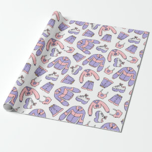 Pink Vibes 90s Fashion  Wrapping Paper