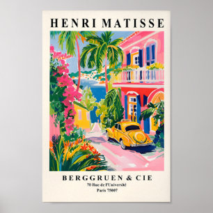 Pink Vibes Matisse Art, Beachy Decor, Preppy Wall Poster