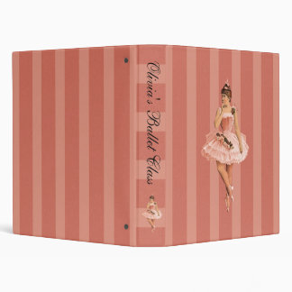 Pink Victorian Ballerina Binder